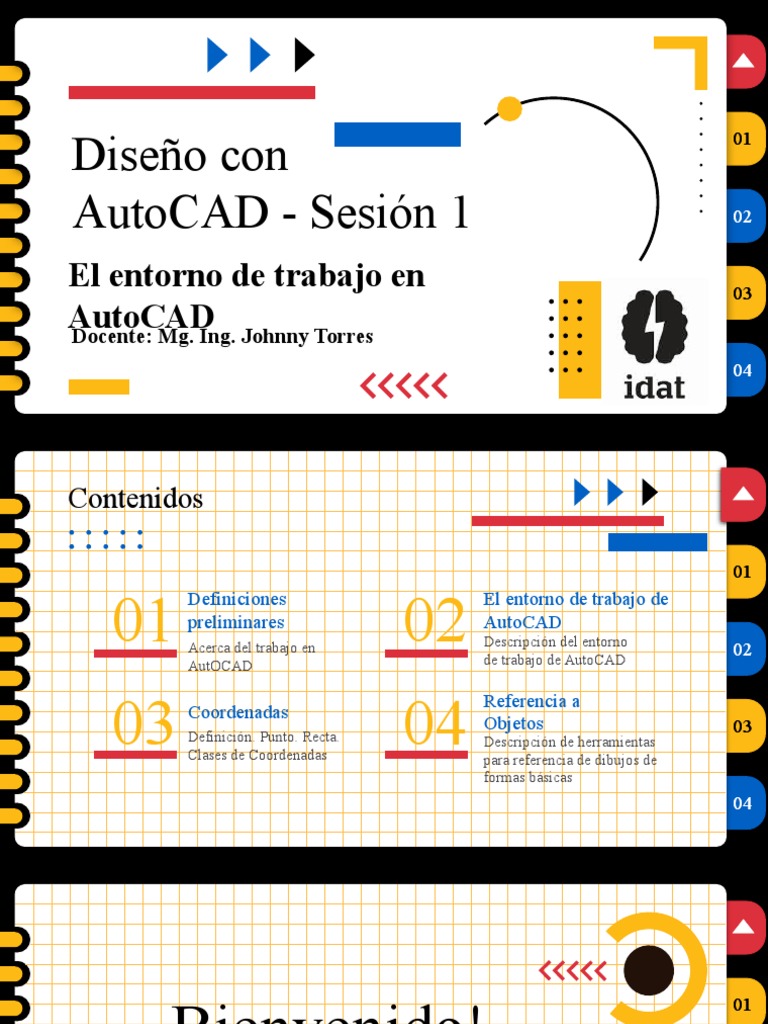 Diseño Con AutoCAD - Sesion 1 | PDF | Cad automático | Sistema coordinado