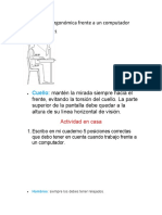 Posición Ergonómica Parte 2