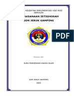 Laporan Kegiatan Implementasi Visi Misi