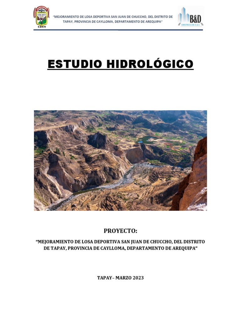 Estudio-Hidrologico SAN JUAN | PDF | Precipitación | Hidrología