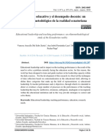 Lec. 7 El Liderazgo Educativo y El Desempeño Docente