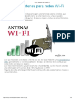 Planos de Antenas para Redes Wi-Fi