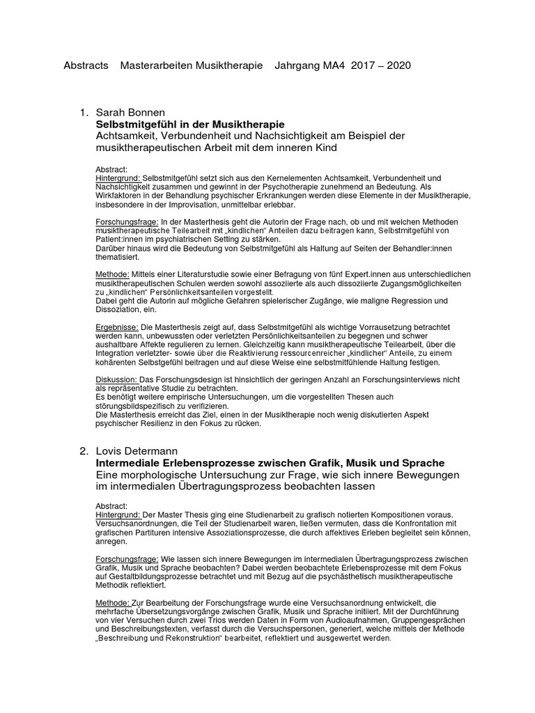 Masterarbeiten MA4 Neu 2020 | PDF