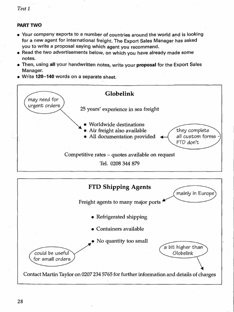BEC Writing Task 2 Test 1 Book 1 PDF