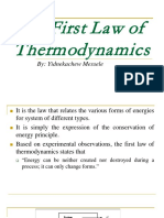 The First Law of Thermodynamics1