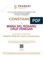 Maria Del Rosario Cruz Venegas Nom-031-Stps-2011 (Parte 1) PDF