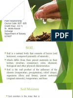 Lec. 9, Soil Moisture and Hydrology