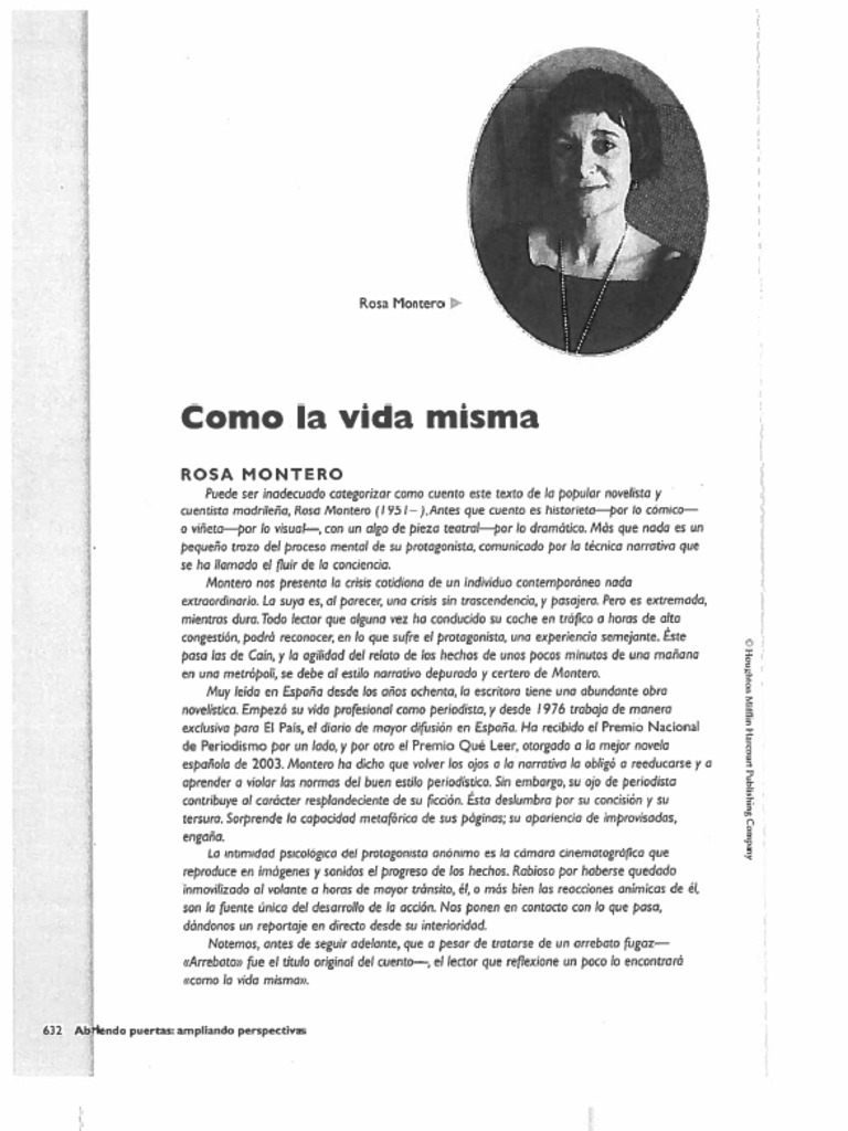 Como La Vida Misma Rosa Montero - 1712462882