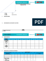 Programación Anual 5o Secundaria