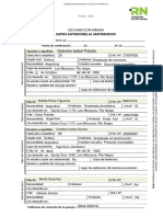 Datos Anteriores Al Matrimonio