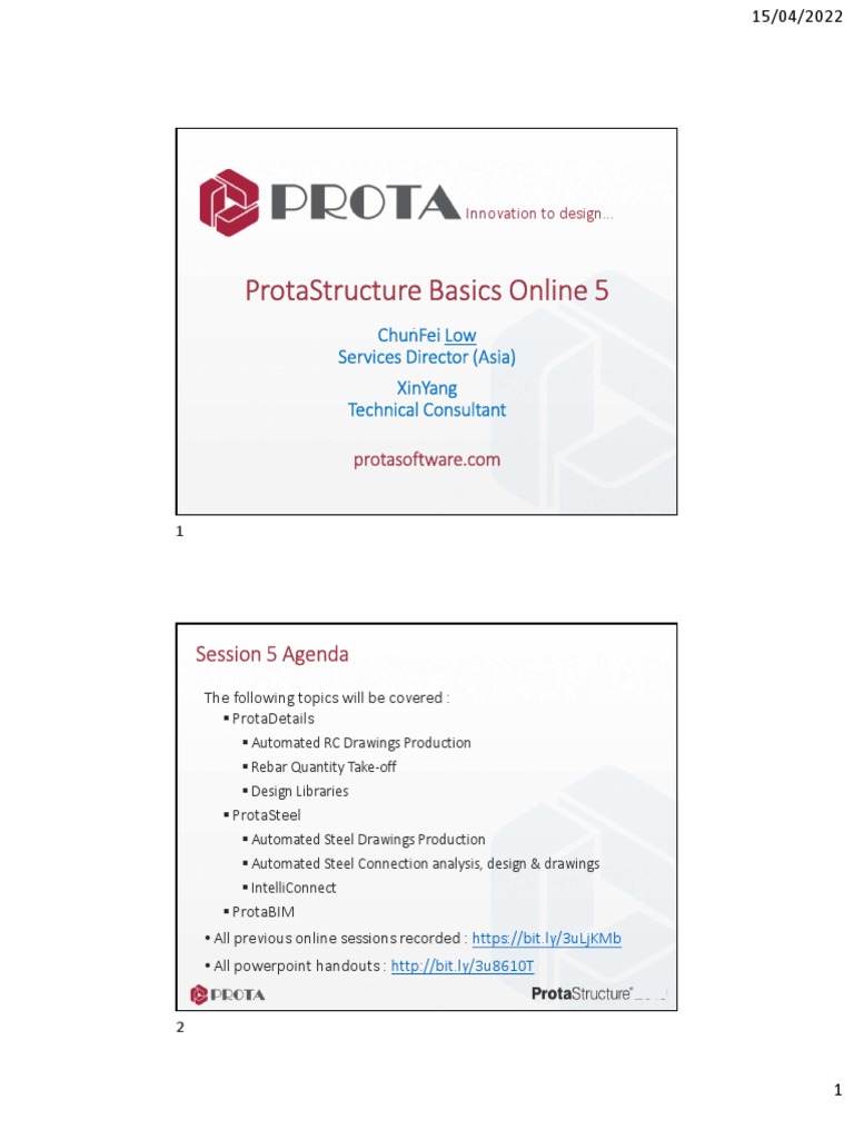 ProtaStructure 2022 Online Training S5 | PDF | Autodesk Revit | Computing