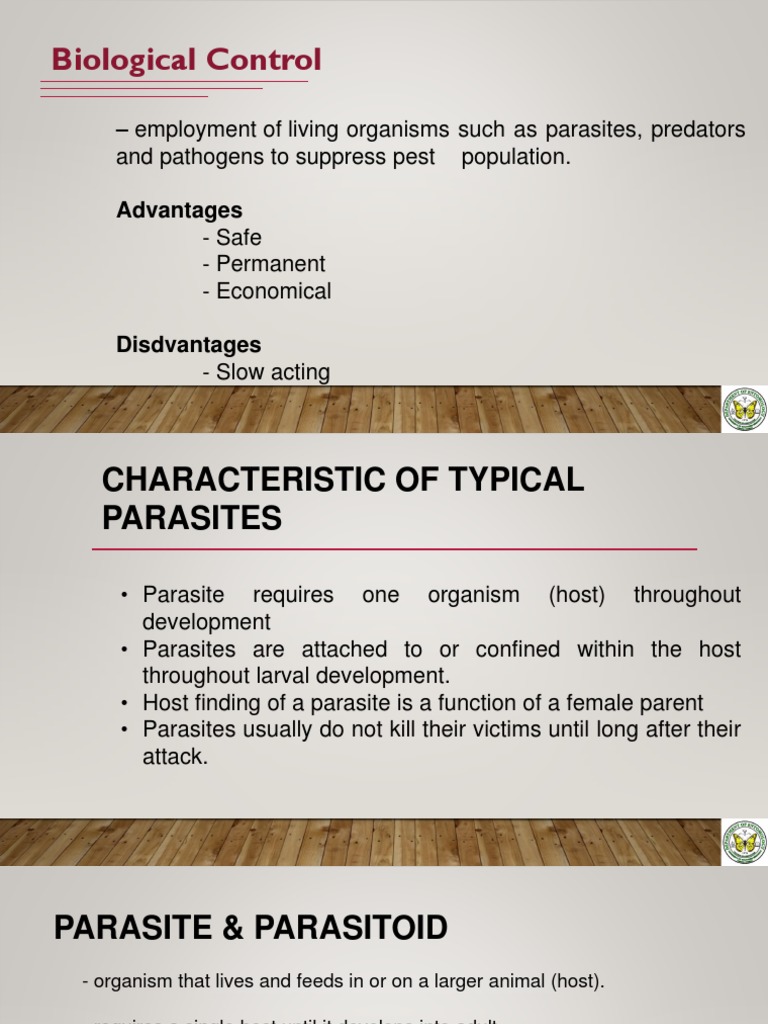 Part 2 METHODS OF INSECT PEST CONTROL PDF Pesticide Parasitism