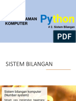 Pemprograman Komputer (Pyhton) Sistem Bilangan