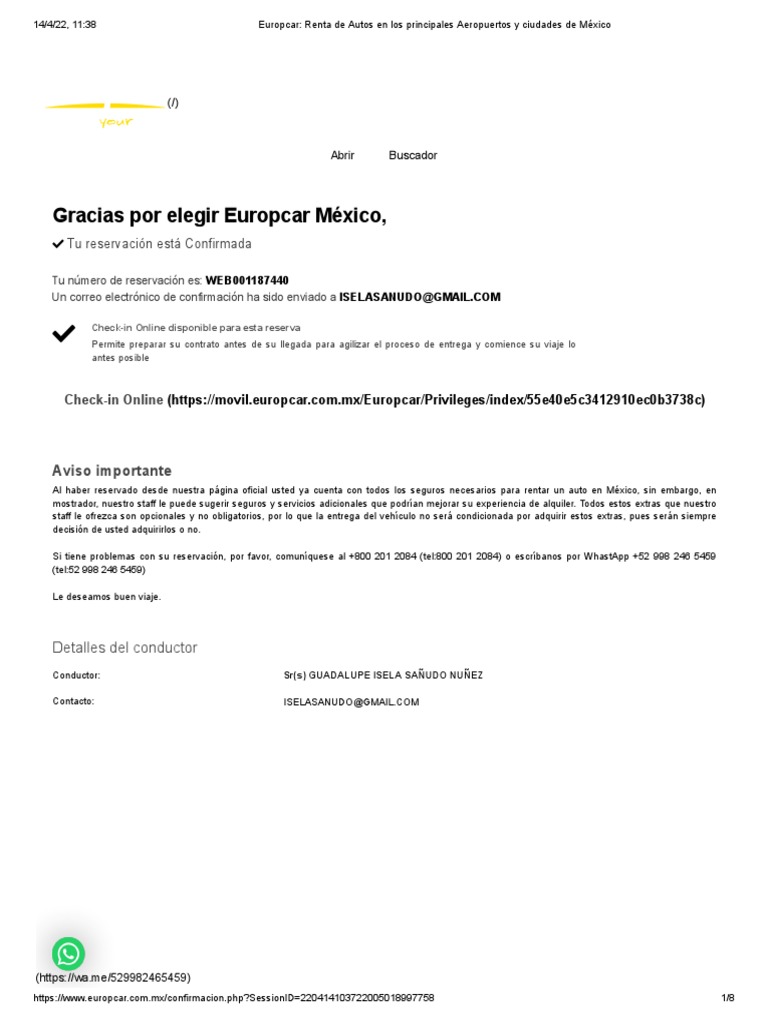 Europcar Renta de Autos en Los Principales Aeropuertos y Ciudades de