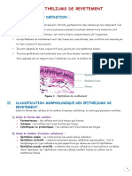 Les Epitheliums de Revetement