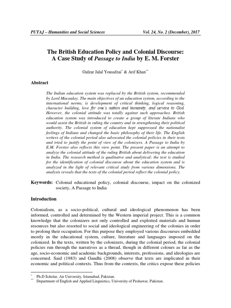 British Colonial Education in India | PDF | Colonialism | Idiom
