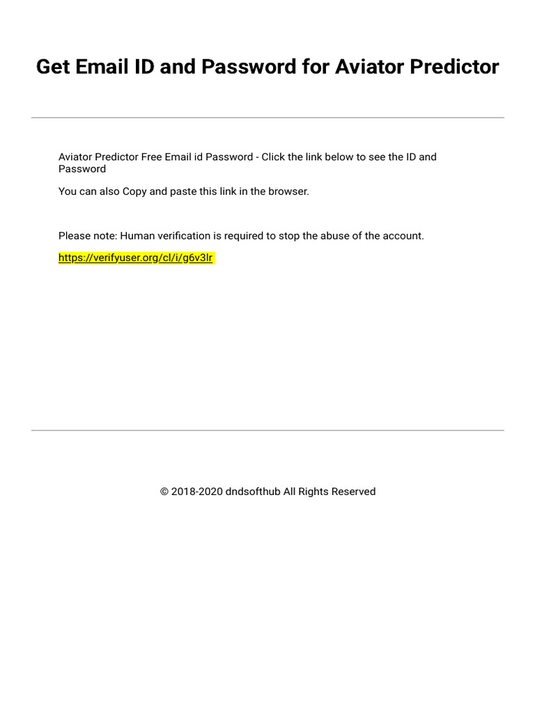 Email Id and Password PDF PDF