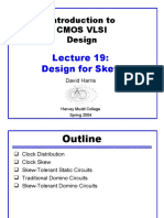 19: Design for Skew - CMOS VLSI Lecture on Clock Distribution and Skew-Tolerant Circuit Design