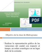 Hidrogramas: representación gráfica de las variaciones del caudal con el tiempo