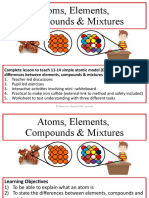 Atoms, Elements, Compounds and Mixtures