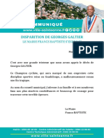 cp21032023 Disparition de Georges Galtier Le Maire Francs Baptiste S Exprime PDF