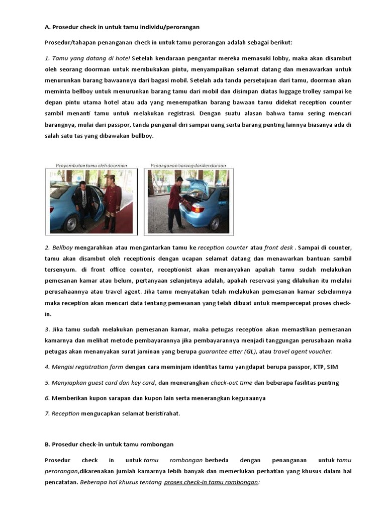 Proses Check in | PDF
