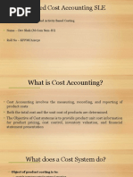 Costing SLE Roll No KFPMCAA030 Dev Shah Mcom Part 1 Sem 3 2022-2023