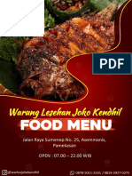 Warung Lesehan Joko Kendhil Menu