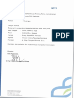 Nota Undangan Inhouse Training Resusitasi Neonatus PDF