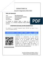 Httpsevaluaciondiagnosticasinaloa Sepyc Gob mxReportesImpresionConstanciaParticipacionvista Aspxidalumno 53182&idseccion PDF