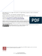 The Impact of A New Light Rail System On Single-Family Property Values in Charlotte Australia