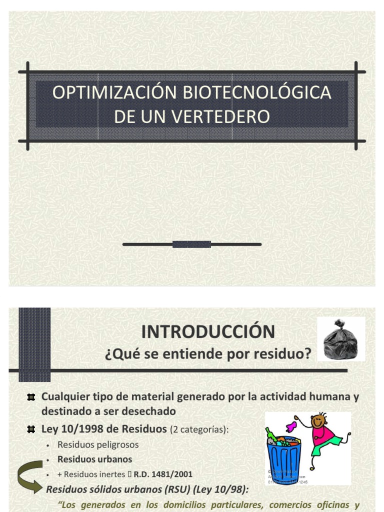 Optimizacin de Un Vertedero | PDF