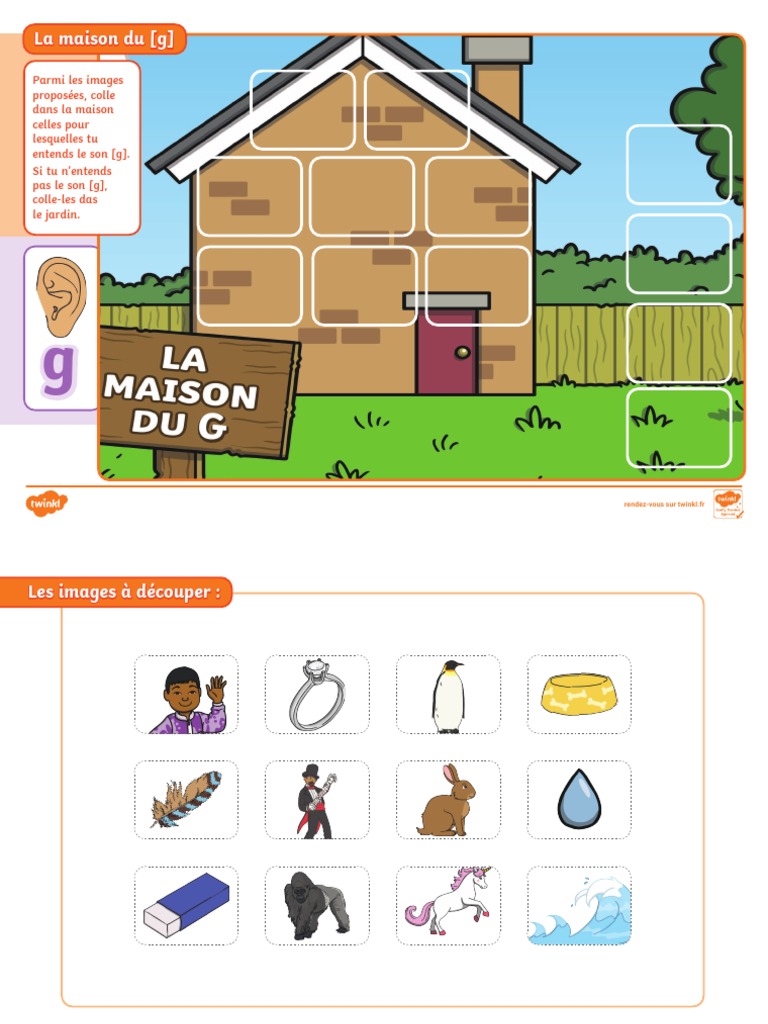 Activités phonologiques avec le son G | PDF