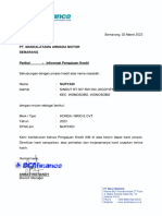 SK Belum Disetujui Penolakan Kredit BCA Finance - Nuryadi PDF
