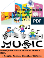 Sample Exam in Music, Arts and P.E.