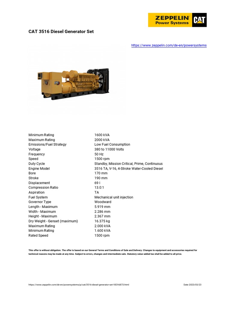 CATERPILLAR 3516 GENERATOR MANUAL PDF intelligence overview