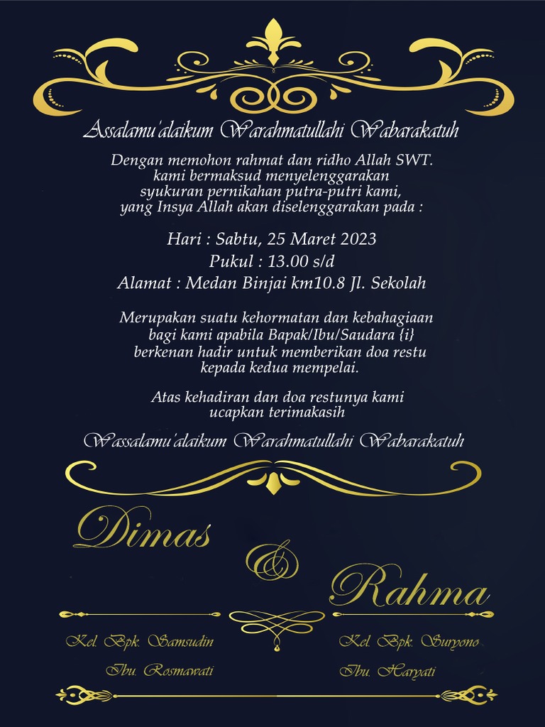 Undangan Pernikahan Pdf