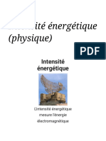 Intensité énergétique (physique) — Wikipédia