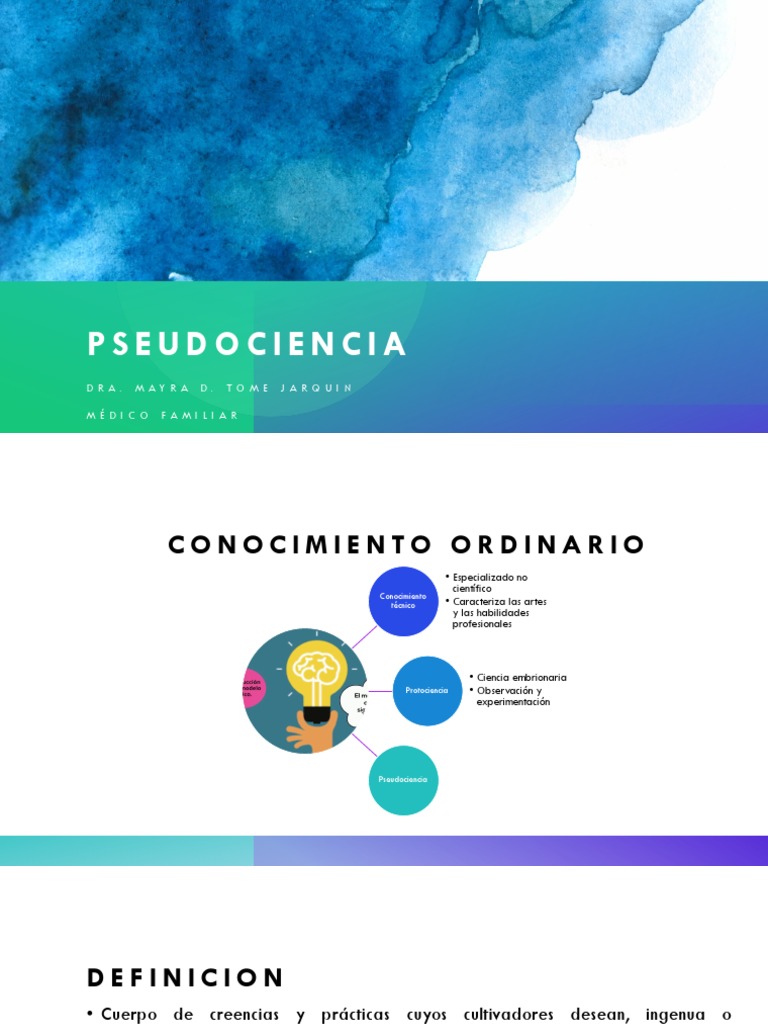Pseudociencia PDF Pseudociencia Información