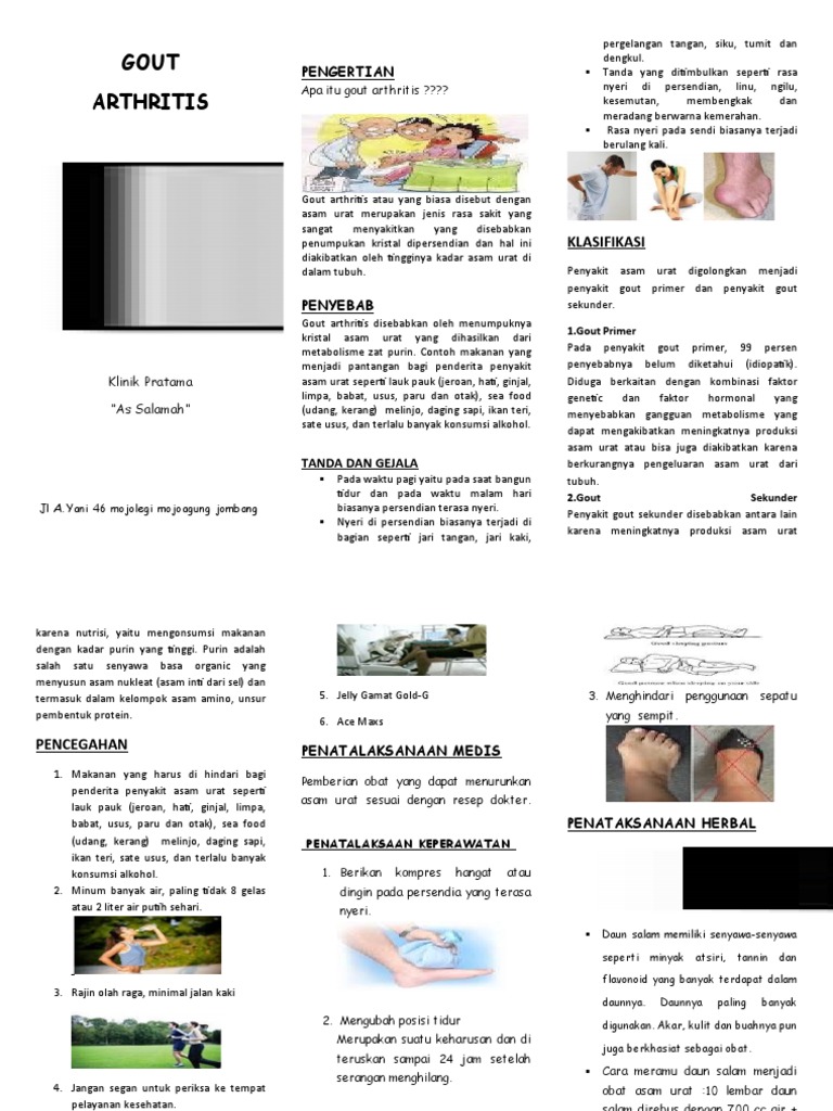 Leaflet Gout Arthritis PDF