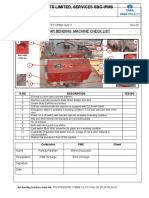 Bar Bending Machine Check List - TPLIPMSSAFETYBBM CL 017 Rev 00 Dt26.06.2019