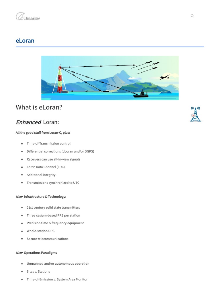 Eloran - UrsaNav | PDF | Wireless | Electrical Engineering