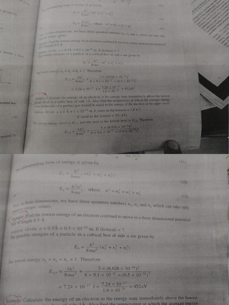 Questions PDF Energy Level Zinc