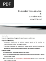 Computer Architecture and Organization Chapter 1