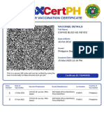 COVID-19 Vaccination Certificate Details