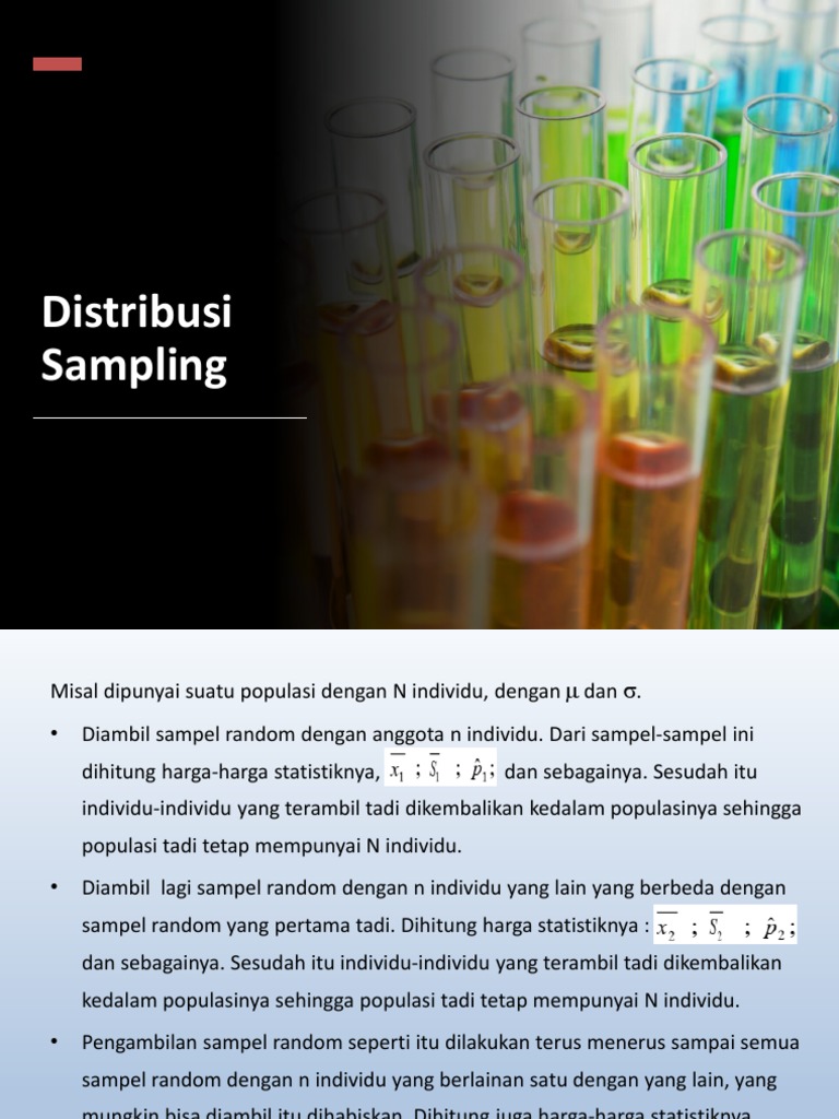 Distribusi Sampling PDF | PDF | Metode & Bahan Ajar