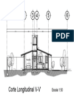 Corte Longitudinal V-V'