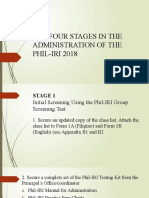 The Four Stages in The Administration On Phil Iri