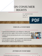 On Consumer Rights