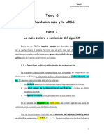 Tema 8 La Revolución Rusa y La URSS